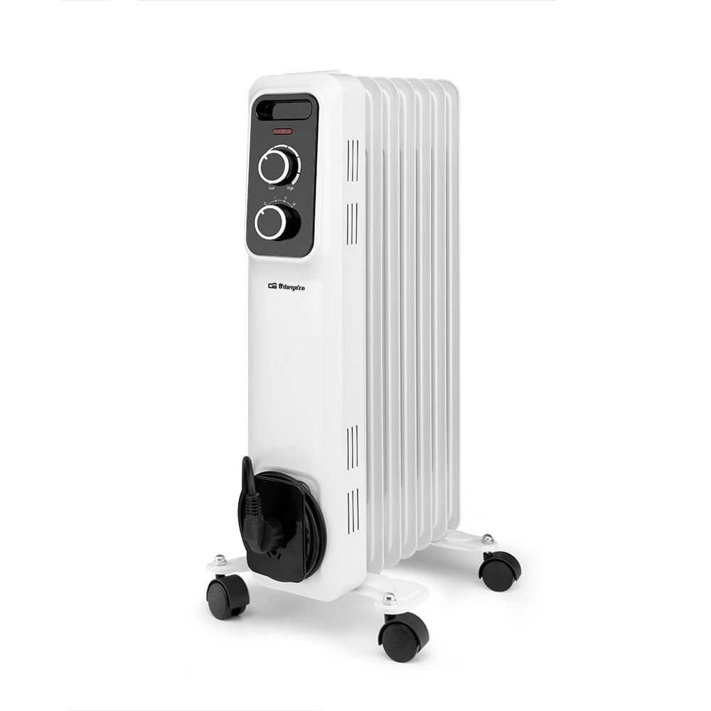 Orbegozo RS 1500 Interno Nero, Bianco 1500 W Riscaldatore ambiente elettrico a olio
