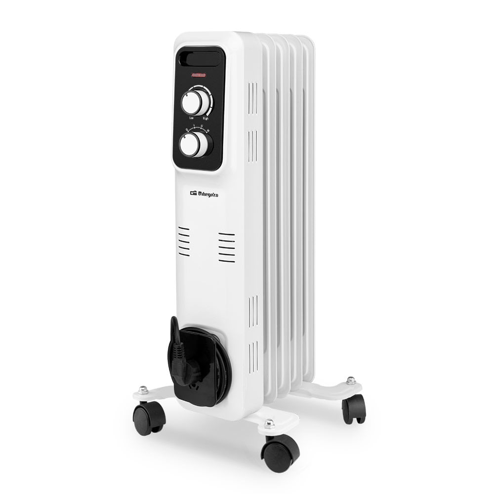 Orbegozo 18023 stufetta elettrica Interno Nero, Bianco 1000 W Riscaldatore ambiente elettrico a olio