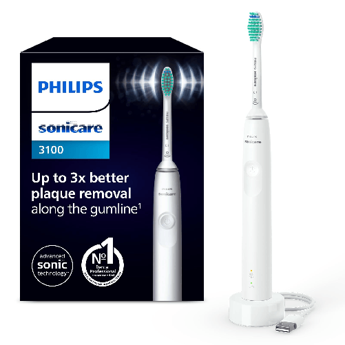 Philips 3100 series Sonicare Spazzolino Elettrico Sonico Bianco HX3671/13