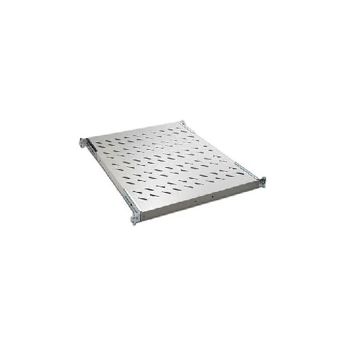 Link Ripiano Universale per Armadio Rack 19'' Allungabile 570mm con 4 Agganci Grigio