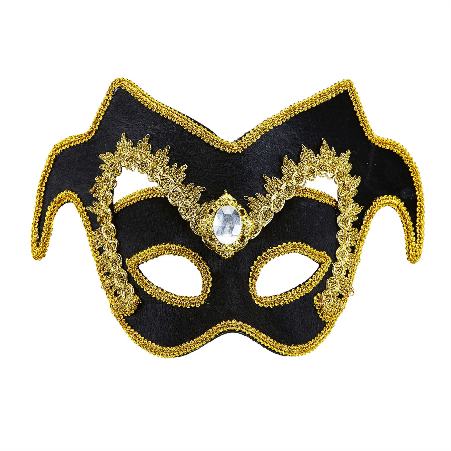 W WIDMANN MILANO Party Fashion WIDMANN Maschera Nobile Veneziano Con Gemma E Finitura Oro Unisex WIDMANN Maschera Nobile Veneziano Con Gemma E Finitur