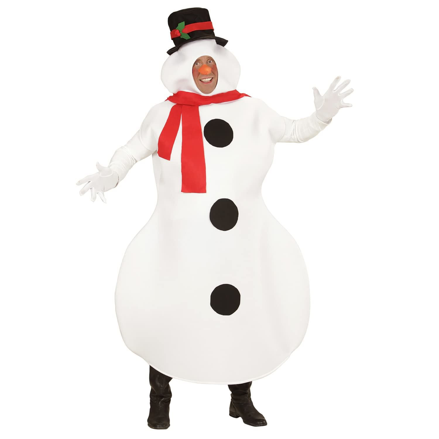 W Widmann Milano Party Fashion WIDMANN 02877 COSTUME PUPAZZO DI NEVE T.U. IMBOTTITO WIDMANN Pupazzo Di Neve (Costume,Naso)