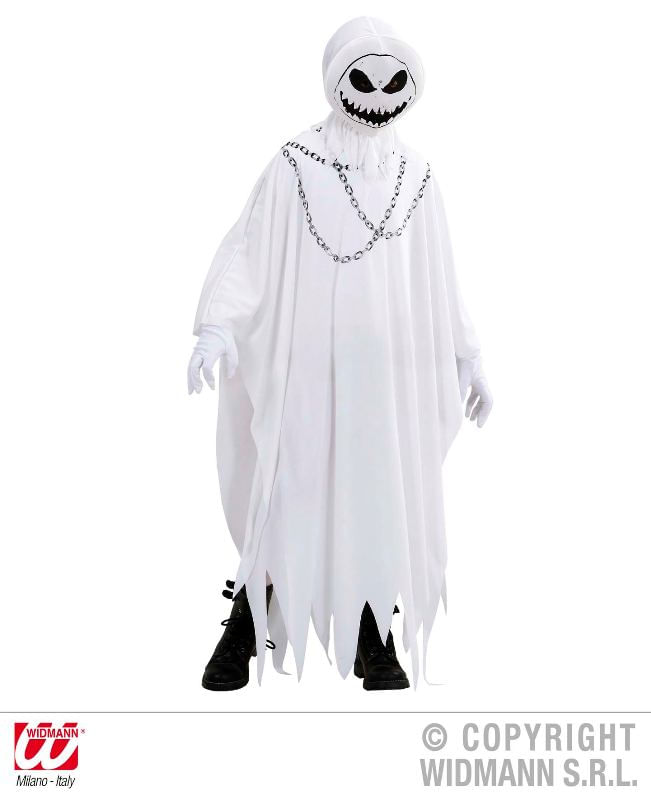 W WIDMANN MILANO Party Fashion WIDMANN Cost.Fantasma Maligno (Tunica, Maschera Con Cappuccio) Taglia (158 Cm / 11 WIDMANN Cost.Fantasma Maligno (Tunic