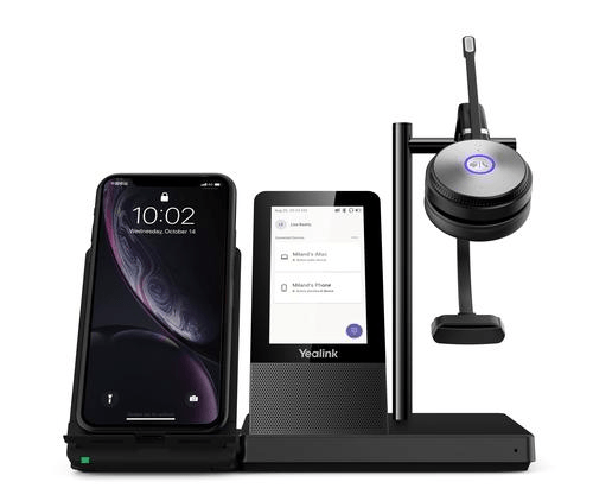 Yealink WH66 Mono Teams Sistema di audioconferenza personale Wireless A Padiglione Ufficio USB tipo A Bluetooth Base di ricarica Nero