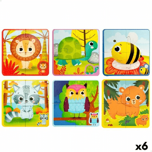 Puzzle per Bambini Lisciani Giochi 16 x 0,1 x 16 cm Touch Screen 24 Pezzi 4 Pezzi (6 Unità)