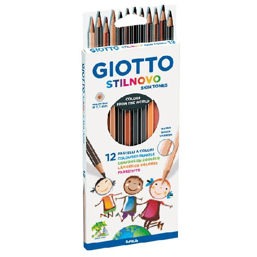 Giotto F.I.L.A. Astuccio 12 Giotto Stilnovo Colori Delle Tonalita' Della Pelle - Diametro Mina 3 F.I.L.A. Astuccio 12 Giotto Stilnovo Colori Delle Ton