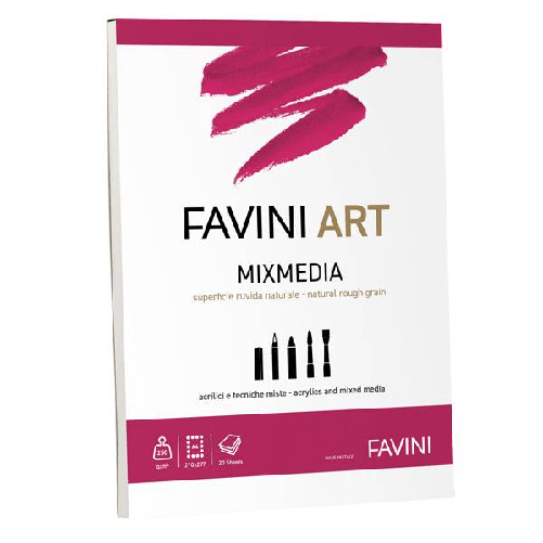 FAVINI Album collato Mix Media Favini Art 20fg 250gr/m2 f.to A4 Favini A420994 album