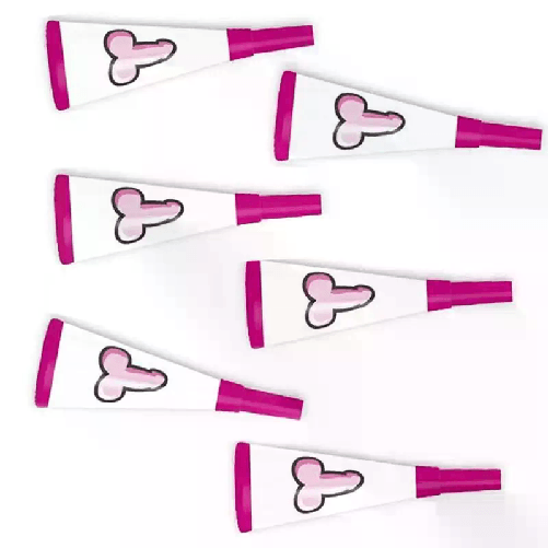 Set 18 trombette carta Stampa Pisello Pene Addio al Nubilato sexy gadget party