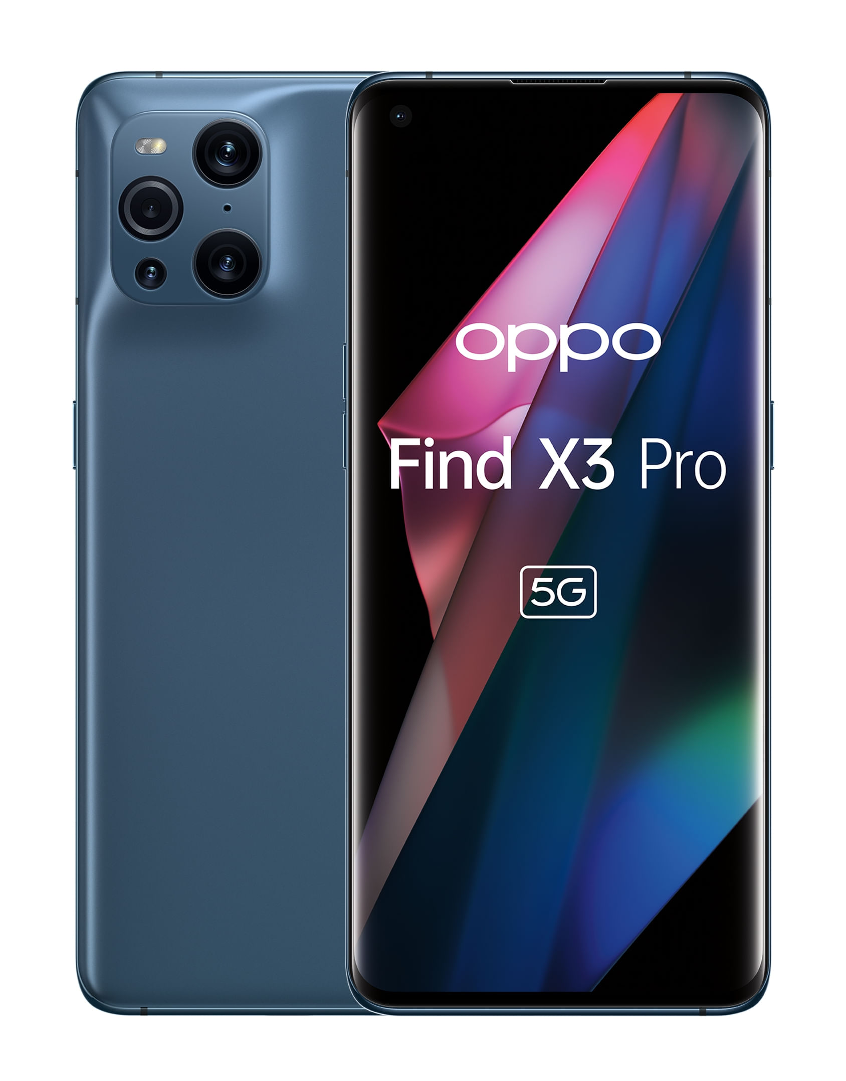 OPPO Find X3 Pro Smartphone 5G, Qualcomm 888, Display 6.7''QHD+AMOLED 120Hz, 4 Fotocamere 2*50MP, RAM 12GB+ROM 256GB, 4500mAh, WiFi6, Dual Sim, [Versi