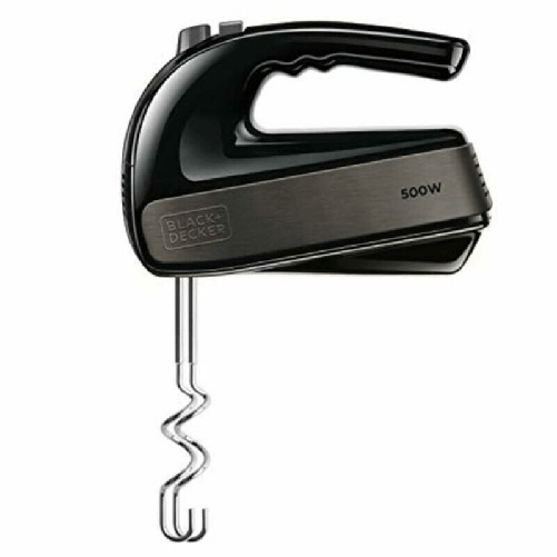 Black & Decker Black+Decker Sbattitore Elettrico a 5 Velocita' per Montare 500W Acciaio Inox-Plastica Nero Black & Decker BXMX500E frullatore Sbattito