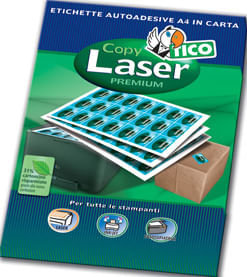 TICO Etichetta adesiva LP4W bianca 100fg A4 47,7x70mm (16et/fg) Laser Tico Tico Copy laser premium etichetta autoadesiva Bianco 1600 pz