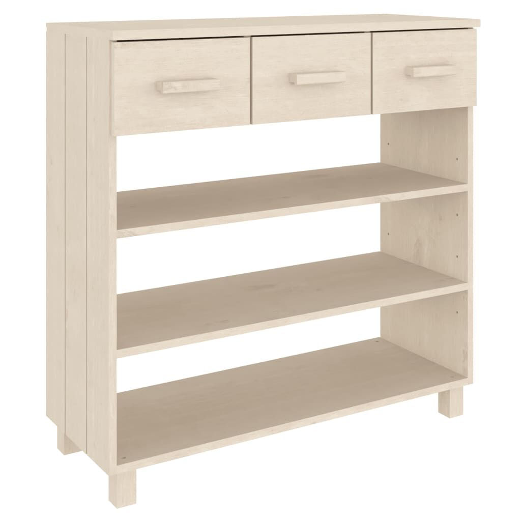 VidaXL Consolle HAMAR Miele 90x35x90 cm in Legno Massello di Pino VidaXL 340464 tavolino da caffè, comodino e consolle da soggiorno