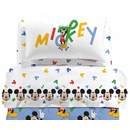 CALEFFI COMPLETO LENZUOLA 1 PIAZZA E MEZZA DISNEY MICKEY COLORS