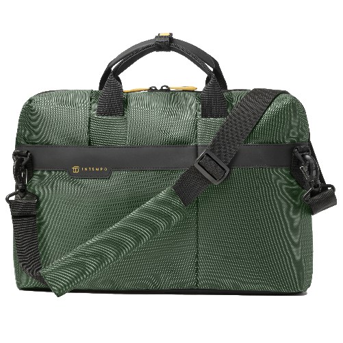 IN TEMPO Borsa Office Bag Job slim dim.43x33x10cm tessuto tecnico verde INTEMPO Intempo 9216JBL24 borsa e tracolla Verde Unisex Borsa a tracolla