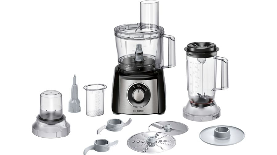 Bosch MCM3501M MultiTalent 3 Robot da Cucina Compatto 800 W 2,3 Litri Nero-Argento Bosch MCM3501M Food processor MultiTalent 3 800 W Nero, Inox spazzo