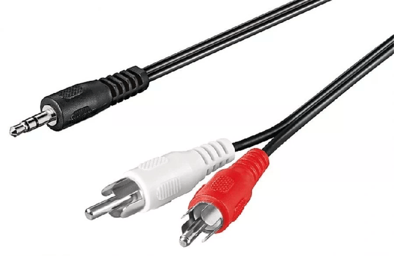 Digitus Cavo Stereo Per Collegamento Casse/Pc - 1 Connettore 3.5 Mm./ 2 Connettori Cinch (Rca) Maschio Mt.10 ASSMANN Electronic TK2430100 cavo audio 1