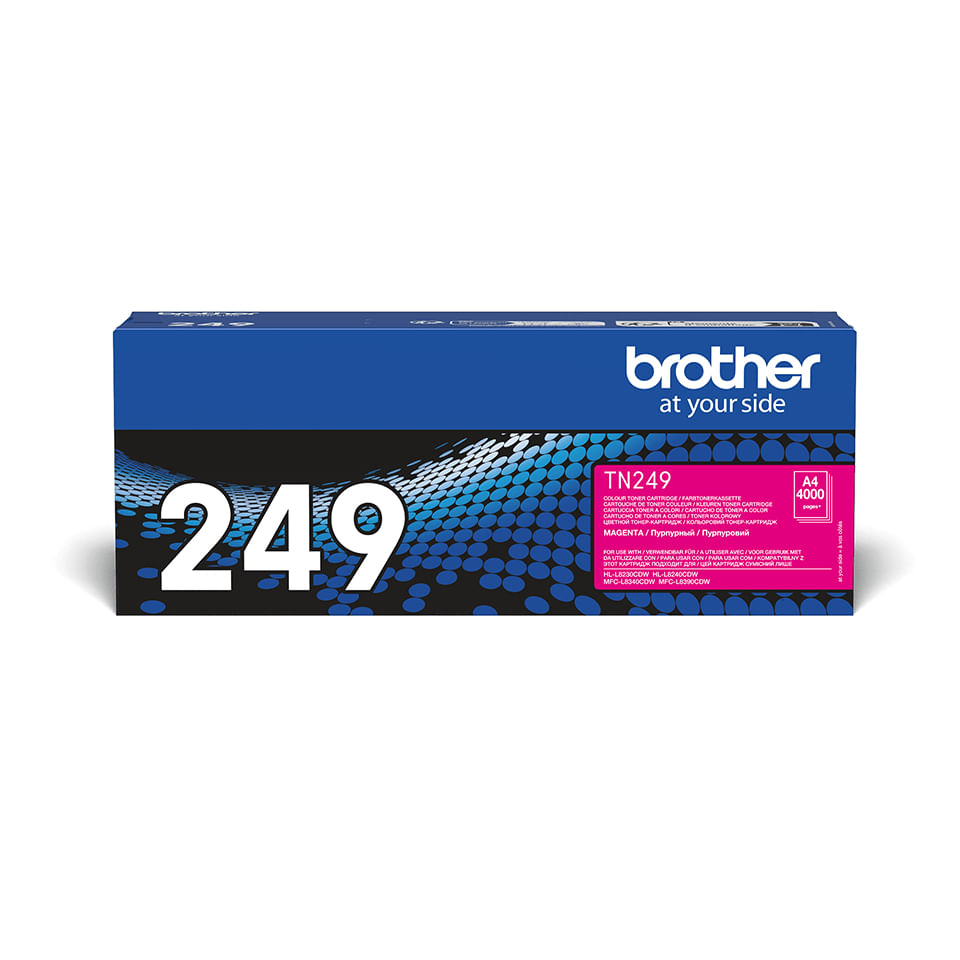 Brother TONER BROTHER TN-249M Magenta 4.000PP x HL-L8230CDW MFC-L8340CDW HL-L8240CDW MFC-L8390CDW Brother TN-249M cartuccia toner 1 pz Originale Magen