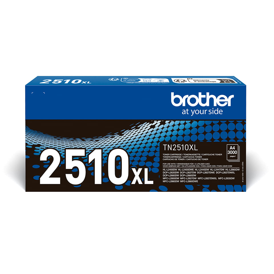 BROTHER Toner nero HL-L24xx/DCP-L 26xx/MFC-L28xx circa 3.000 pagine Brother TN-2510XL cartuccia toner 1 pz Originale Nero