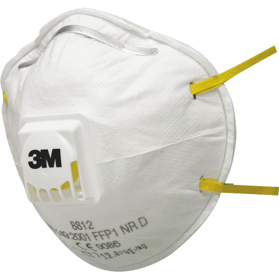 3M Scatola 10 MASCHERINE 8812 Classic FFP1 con valvola 3M 7000006980 maschera facciale