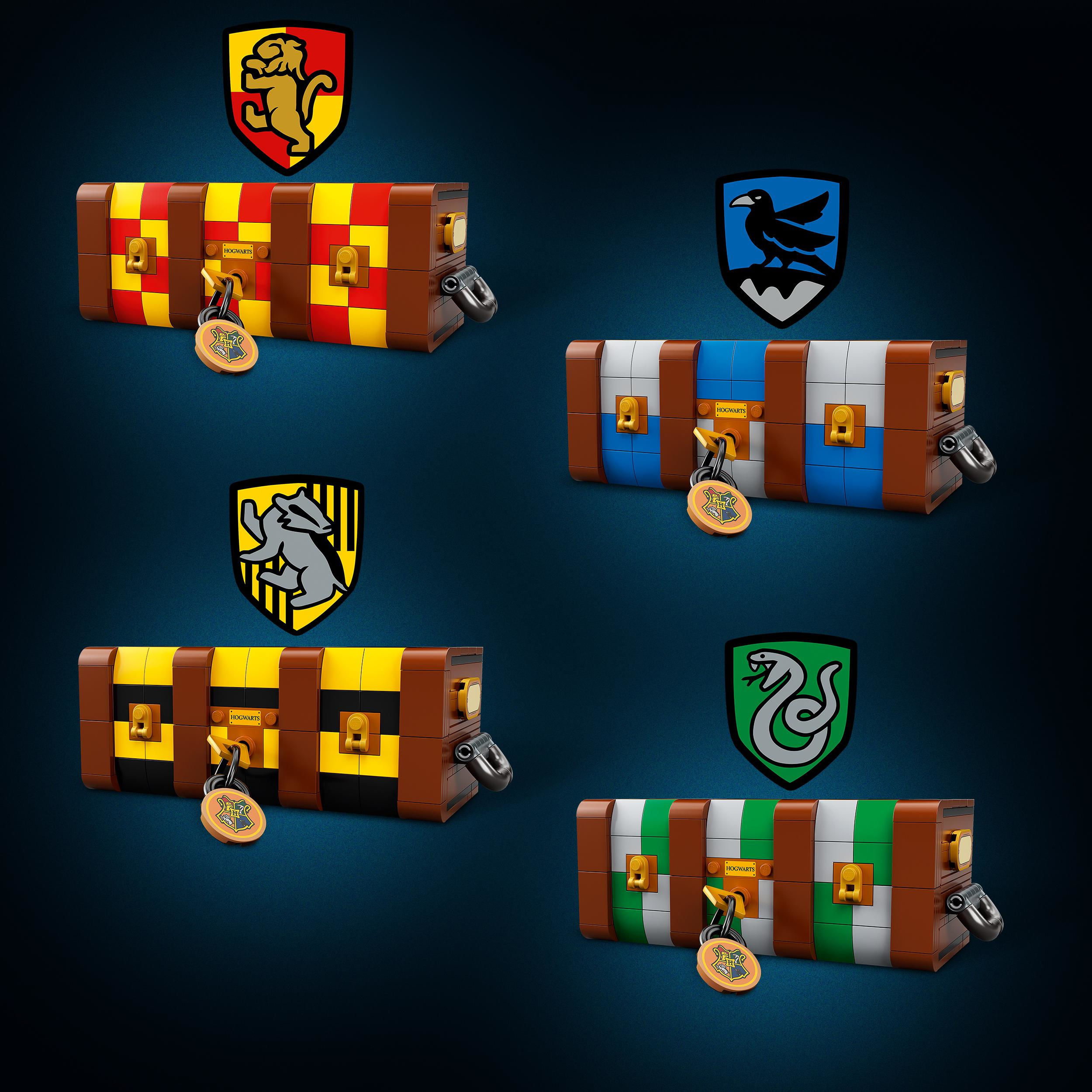LEGO Harry Potter 76399 Il Baule Magico di Hogwarts, Idea Regalo Personalizzabile, Stemmi Case, Cappello Parlante e Gufo LEGO Harry Potter Il baule ma