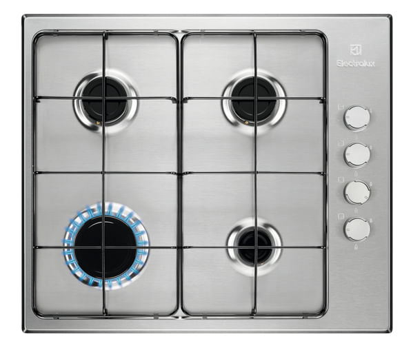 Electrolux KGS6404SX piano cottura Acciaio inossidabile Da incasso 55 cm Gas 4 Fornello(i) Electrolux KGS6404SX piano cottura Acciaio inox Da incasso