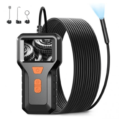 Telecamera Endoscopica Ispezione Cavo 5mt Immagine 1080p Batteria 2600mah 8 Led -