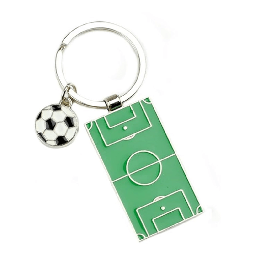 Trade Shop Traesio-set 12pz Portachiavi Con Campo Pallone Da Calcio Calciatore Bundesliga Regalo Bomboniere -