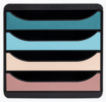 Exacompta 310606D organizzatore per cassetto di scrivania Plastica Colori assortiti