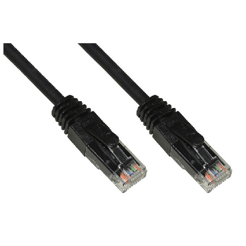 Link Cavo di Rete Categoria 6a Non Schermato Utp Awg2 Nero Halogenfree 50mt