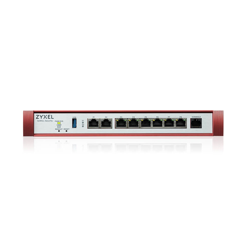 Zyxel FIREWALL ZXYEL USGFlex Security Gateway 200HP VPN:100IPSec/L2TP, 50SSL WAN, 6xLAN + 1x2.5 1x2.5 POE 30W Fanless Zyxel USG FLEX 200HP firewall (h