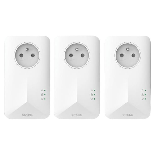 Strong Powerline 1000 1000 Mbit/s Collegamento ethernet LAN Bianco 3 pz