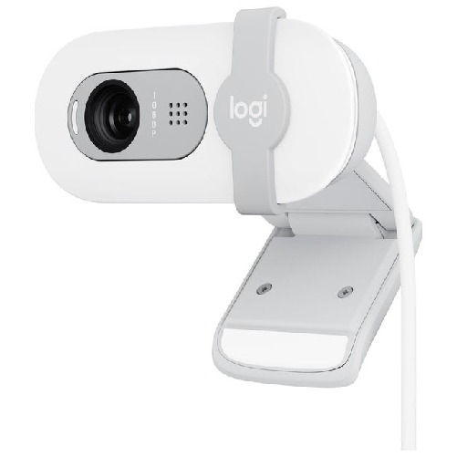 Logitech Brio 100 webcam 2 MP 1920 x 1080 Pixel USB Bianco (LOGITECH BRIO 100 FULL HD 1080P - WEBCAM - OFF-WHITE) Logitech Brio 100 webcam 2 MP 1920 x