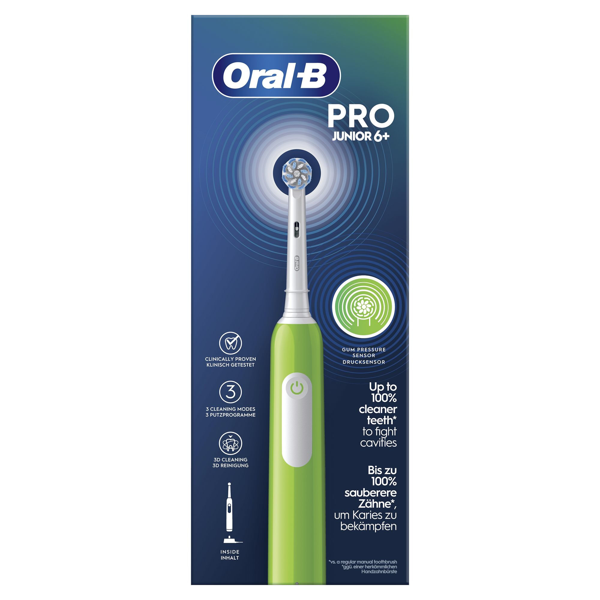 Braun Oral-B Junior 8006540743027 spazzolino elettrico Bambino Spazzolino rotante Verde Oral-B Junior 8006540743027 spazzolino elettrico Bambino Spazz