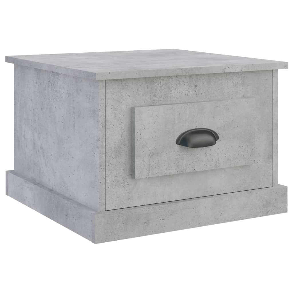 VidaXL Tavolino da Salotto Grigio Cemento 50x50x35cm Legno Multistrato VidaXL 816252 tavolino da caffè, comodino e consolle da soggiorno