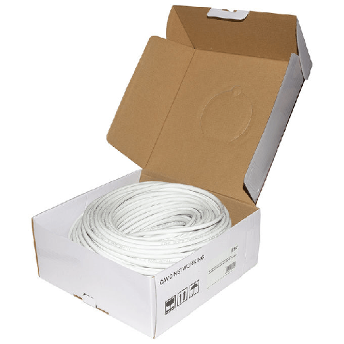 LINK matassa cavo rete categoria 6a non schermato utp awg24 halogenfree flessibile colore bianco