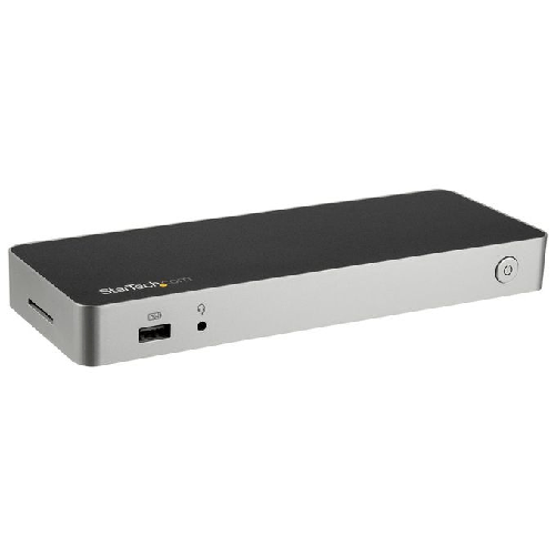 StarTech.com Docking Station USB-C per portatili a doppia uscita Video Dual-4K - USB Power Deliver 60W - Lettore Scheda Memoria SD