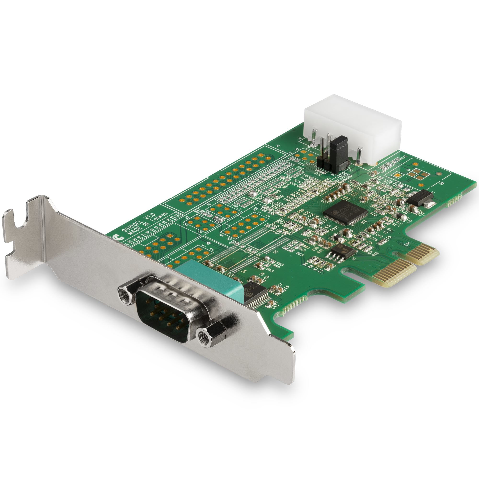 StarTech.com Scheda Seriale PCI Express con 1 Porta - Controller PCIe RS232 - 16950 UART - Scheda Seriale di Espansione DB9 a Profilo Basso - Compatib