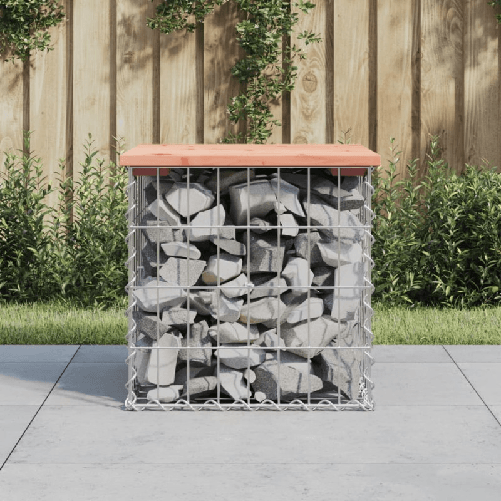 VidaXL Panca da Giardino Design Gabbione 43x44x42 cm Massello Douglas VidaXL 834336 panca da esterno