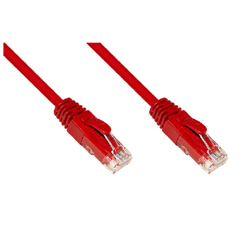 Link Cavo di Rete Categoria 6a Non Schermato Utp Awg24 Rosso Halogenfree 10mt