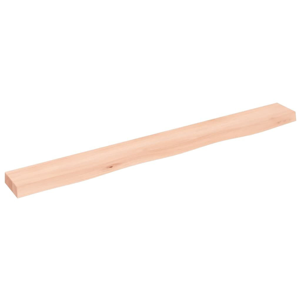 VidaXL Ripiano a Parete 100x10x4 cm Legno Massello Rovere Non Trattato VidaXL 363555 scaffale Quercia