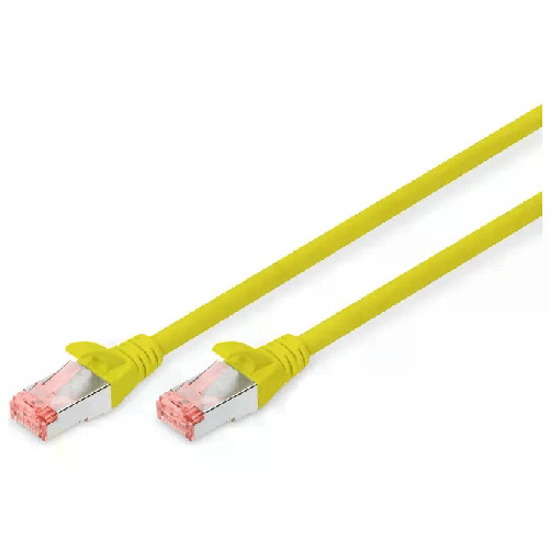 Digitus cavo rete s-ftp cat.6 doppia schermatura ls0h colore giallo mt. 0,25 Digitus Cavo patch CAT 6 S/FTP