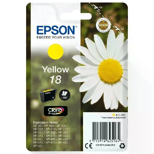 Epson Daisy Cartuccia Margherita Giallo Inchiostri Claria Home 18