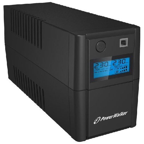 PowerWalker VI 850SE LCD/IEC gruppo di continuità (UPS) A linea interattiva 0,85 kVA 480 W 4 presa(e) AC