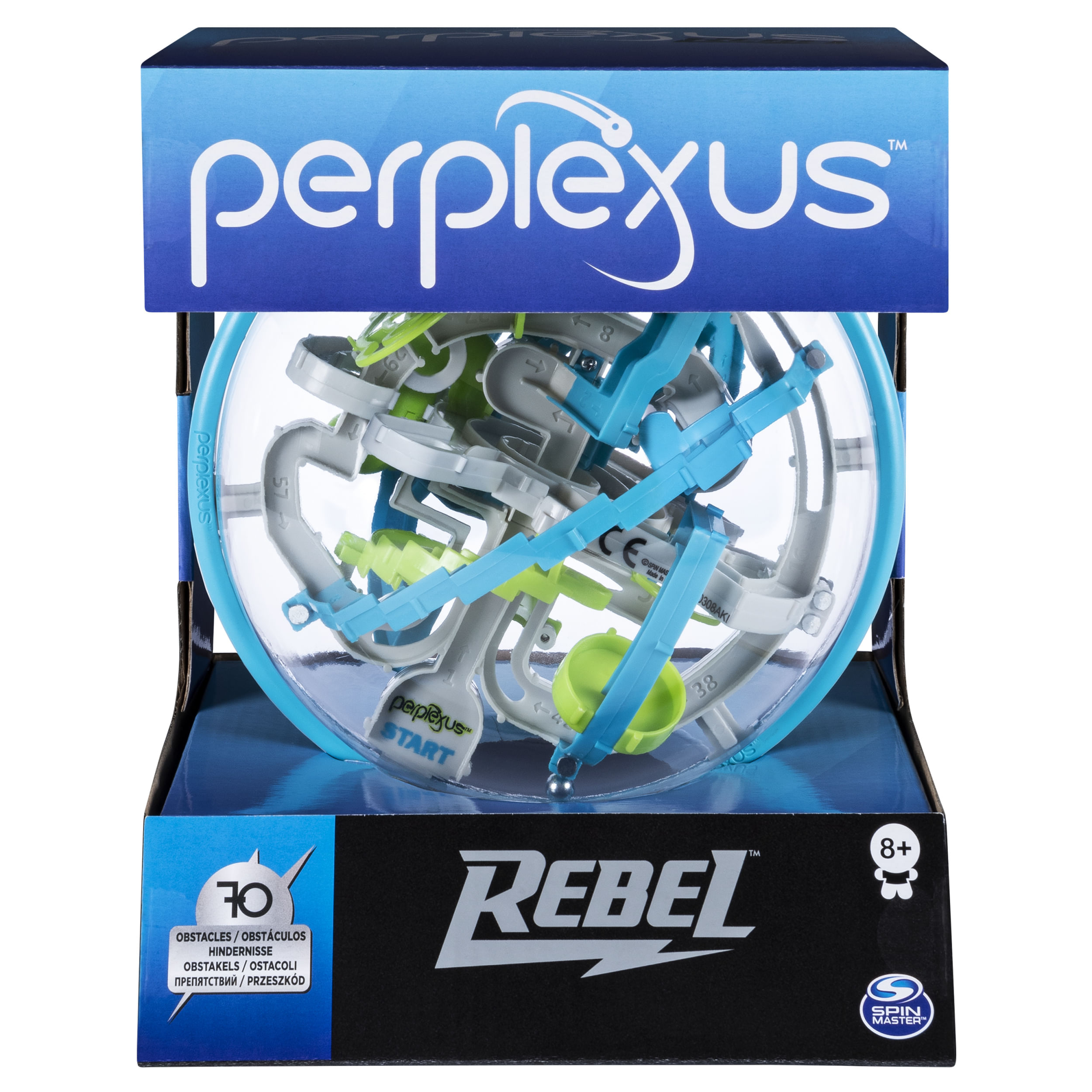Spin Master Games Perplexus Rebel, Il Labirinto 3D con 70 Ostacoli in Una Sfera, 8+ Anni Games Perplexus Rebel, labirinto in 3D con 70 ostacoli