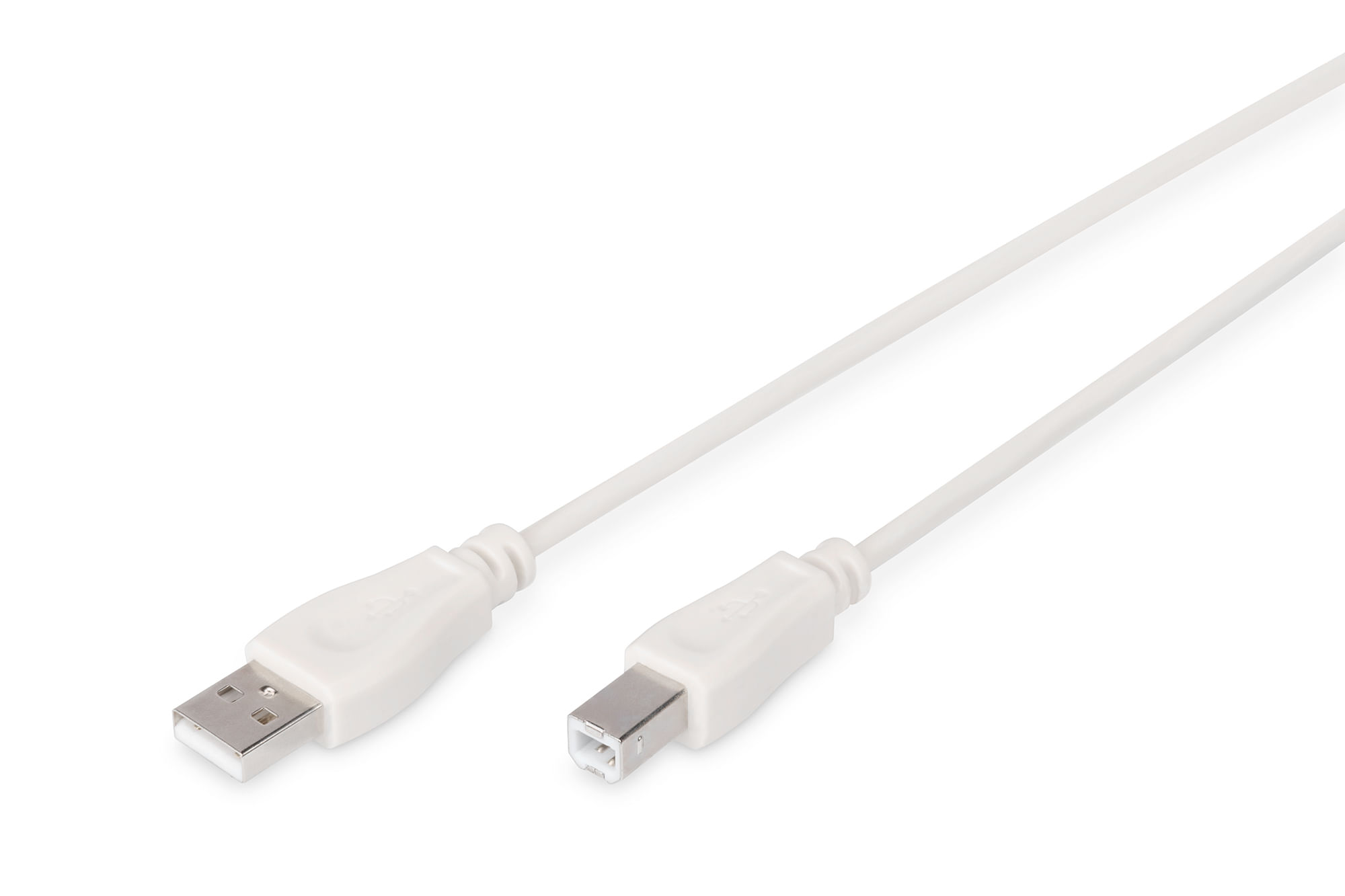 Digitus Cavo Usb 2.0 Connettori A-B Lunghezza Mt. 180 Colore Grigio Chiaro Digitus Cavo di collegamento USB 2.0