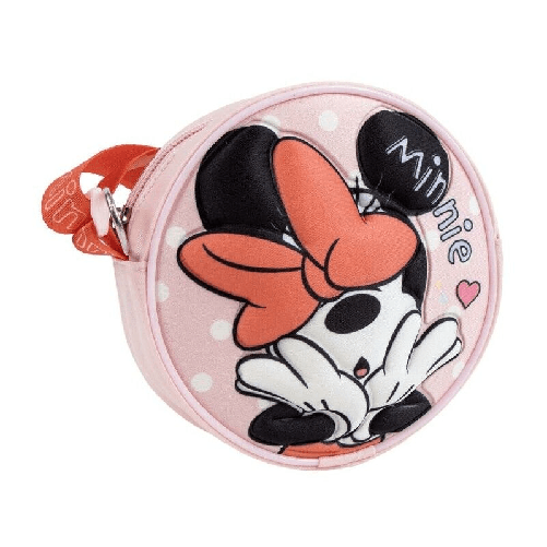 Borsa a Tracolla 3D Minnie Mouse Rosso 13 x 13 x 4 cm