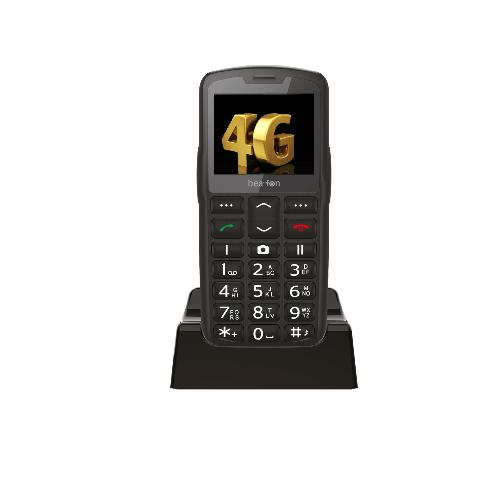 Beafon, SL260 LTE 4G, Silverline, telefono a pulsanti, per anziani con pulsante di emergenza SOS Beafon SL260 LTE 5,59 cm (2.2") 90 g Nero, Argento Te