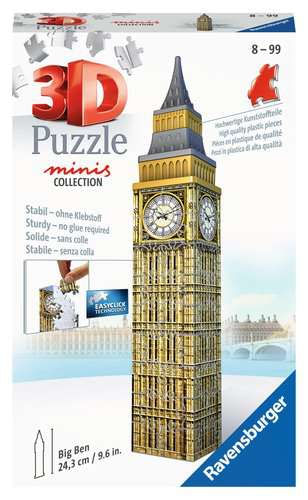 Ravensburger 3D Puzzle - Mini Big Ben - 11246 3 Ravensburger Mini Big Ben Puzzle 3D Edifici