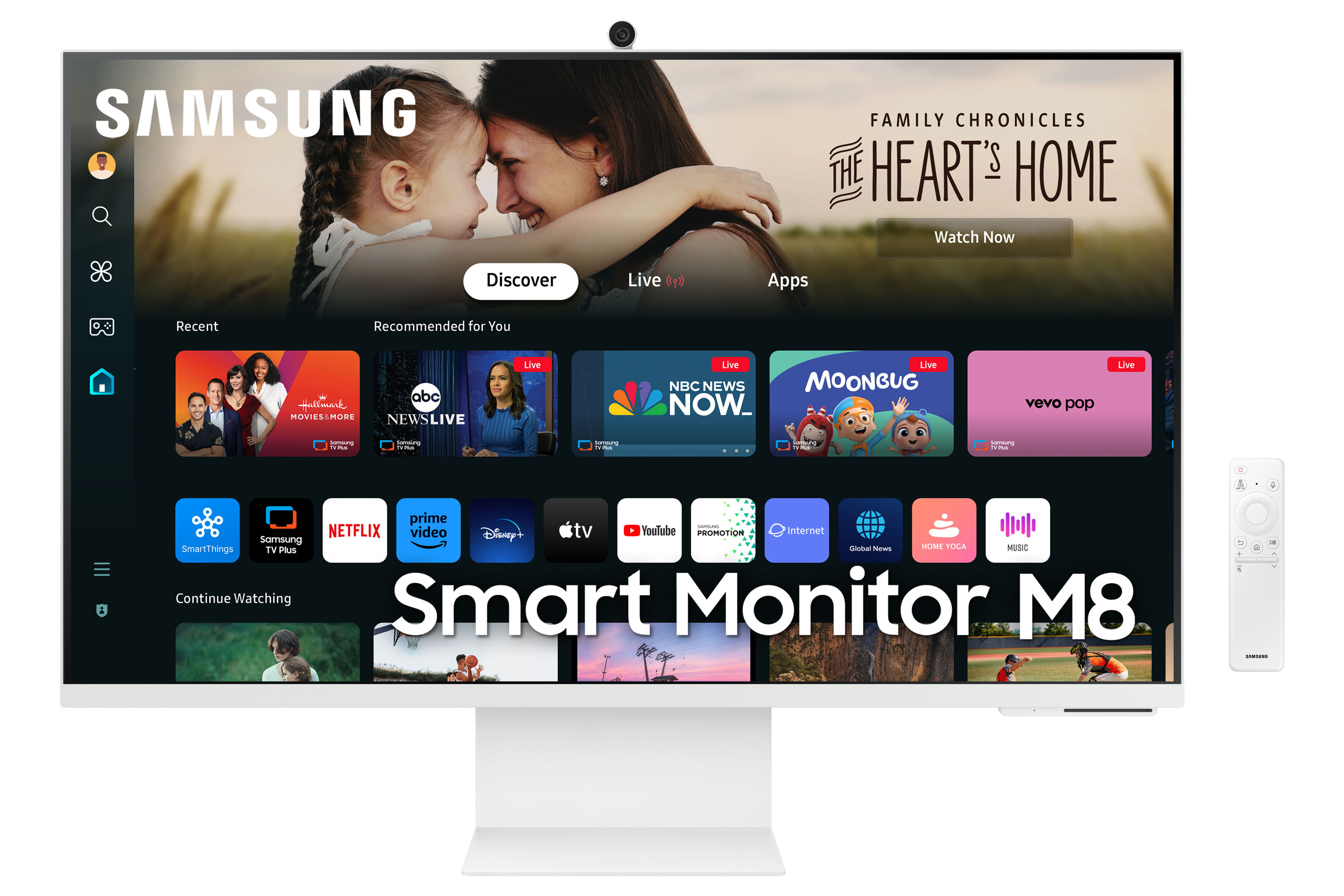 Samsung Smart Monitor M8 (S32DM801) Flat 32'' 3840x2160 (UHD 4K Samsung Smart Monitor M8 - M80D da 32'' UHD Flat