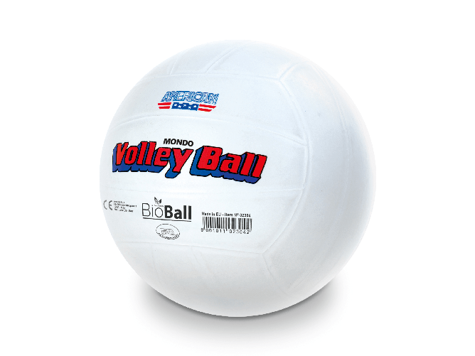 Mondo PALLONE VOLLEYBALL AMERICA BIANCO - pallone PVC Ø 21,6 cm MONDO American Bianco